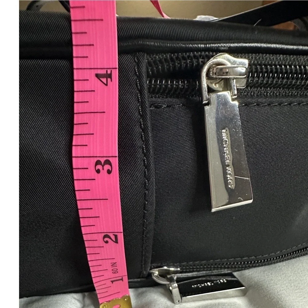 Michael Kors Brooklyn Large Backpack Black/Silver Hardware Chic School‎ MK